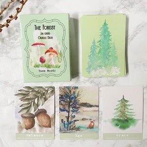 The Forest Oracle Cards 36 Card Deck + Guidebook / animal Oracle, Tarot, boho, Forest witch / indie deck