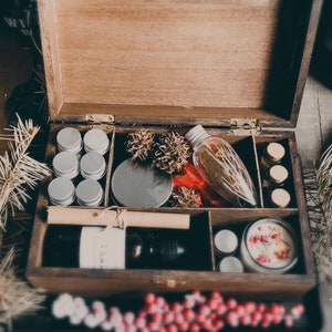 Winter Baby Witch/Altar Kit / Beginners witch  Box /Wiccan Starter kit/ large Witch Box/Winter Witch / Yule witch kit