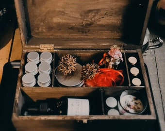 Baby Witch/Altar Kit / Beginners witch Box /Wiccan Starter kit/ large Witch Box/ Witch herbs / Love witch kit valentines gift