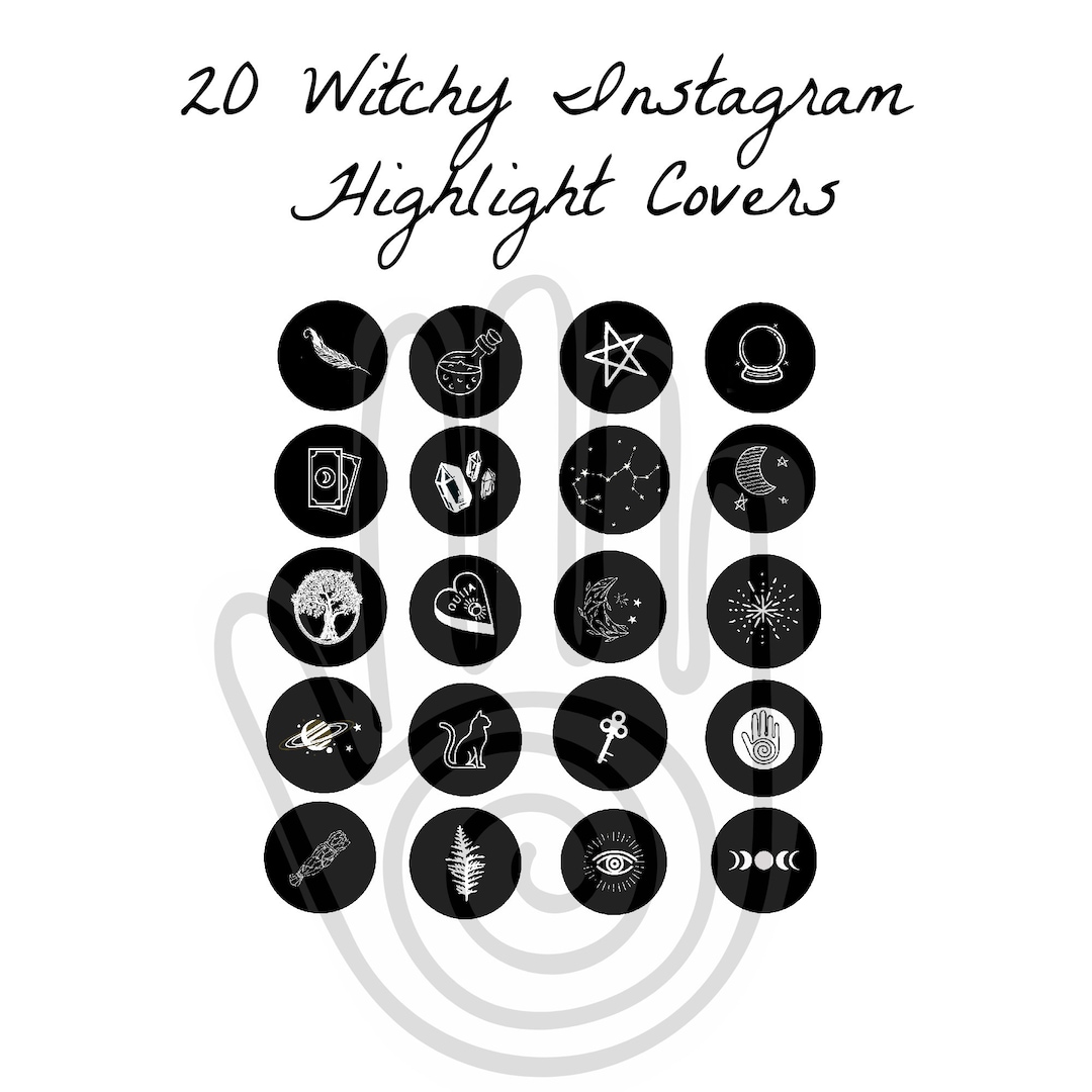 20 Instagram Highlight Covers Witch Edition - Etsy