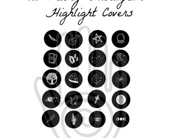 20 Instagram Highlight Covers - Witch Edition