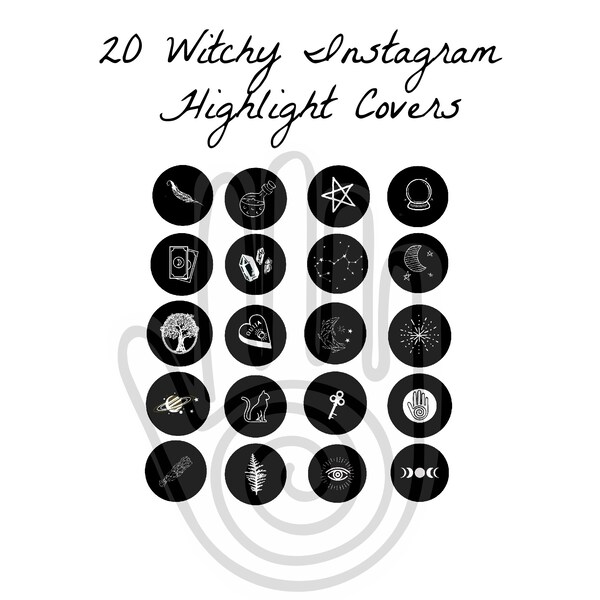 20 Instagram Highlight Covers - Witch Edition