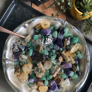 Witches Abundance Confetti Scoop / prosperity  confetti  - soup confetti - Crystal confetti Mystery bag - Large crystal included