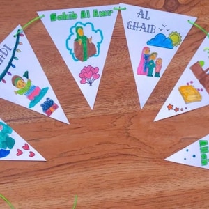 Title Banner Imam Mahdi Download, Coloring, الإمام المهدي, Standup mosque, printable, جمكران, Happy Birthday, إمام مهدي للأطفال, Imam Mahdi