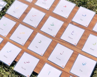 Arabic Pronunciation Flashcards, Alif Baa Taa, Arabic alphabet, Arabic flashcards, digital download, Montessori, Arabic learning, gift