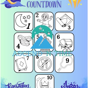10 Day Ramadan Countdown, Ramadan Activities, رمضان,Ramadan kids, رمضان للأطفال, رمضان مبارك, شهر رمضان, Allah Blessings