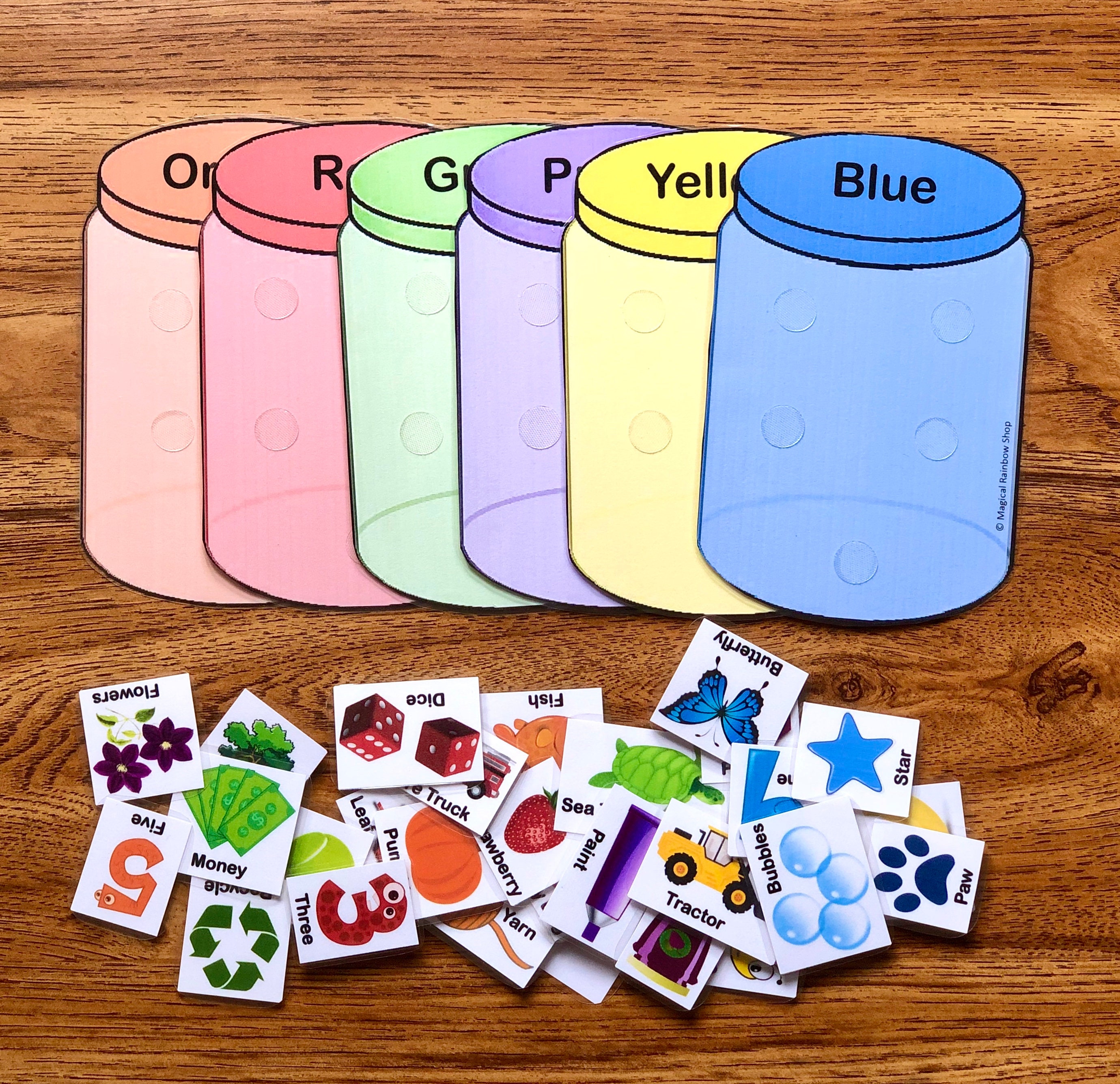 Color Sorting Game, Preschool Game Color Matching, Fine Motor Skills