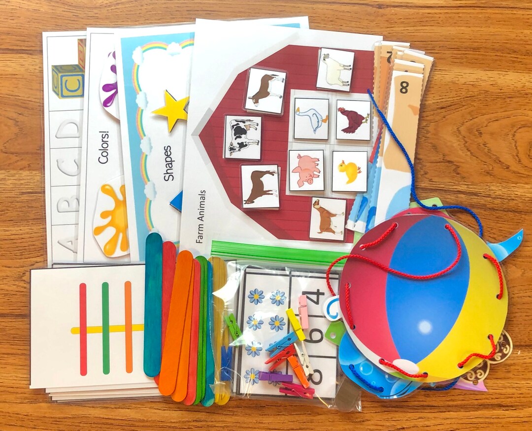 Busy Bag Preschool Toddler Busy Book Numbers Fine Motor Skills ...