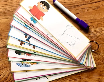 Arabic 3 Letter Word Tracing Cards, Arabic Learning, Eid Gift,العربية ,Arabic Alphabet, Arabic Learning, Tracing, Birthday Gift, Montessori
