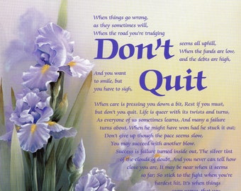 Don't Quit - Catholic picture - print