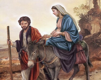 Flight into Egypt 2T - Catholic picture - print