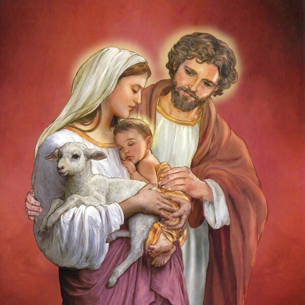 Holy Family Print - Etsy