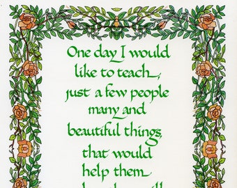 TEACHER'S PRAYER - Catholic picture - print