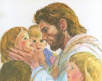 Jesus And Children Etsy