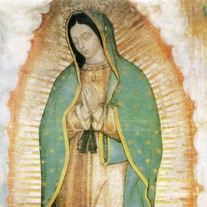 Nostra Signora di Guadalupe - Immagine sacra - Immagine di preghiera - Confezione da 25