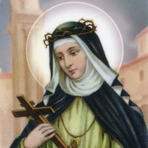 St. Rose von Lima - Relikt Heilige Karte - Gesegnet von Papst Franziskus