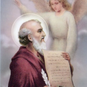 ST. MATTHEW - Relikt Heilige Karte - Gesegnet von Papst Franziskus