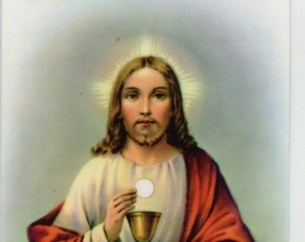 SPIRITUAL COMMUNION - Holy card - Prayer card -Pack of 25