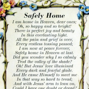 Safely Home N - Carte sainte - Carte de prière - Paquet de 25