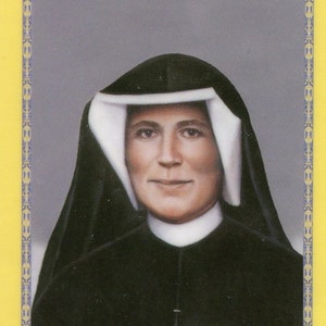 St. Faustina&#39;s Prayer For A Merciful Heart- Holy card - Prayer card -Pack of 25