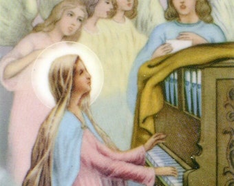 Prayer to Saint Cecilia N - Holy card - Prayer card -Pack of 25