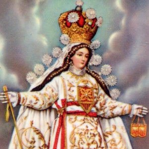 Oracion a la Santisima Virgen de la Merced N - Holy card - Prayer card -Pack of 25