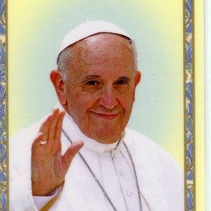 PAPA FRANCISCO 3 - Cartão sagrado - Cartão de oração - Pacote com 25
