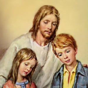 Akt der Reue (Jesus mit Kindern) A - Heilige Karte - Gebetskarte - 25er Pack