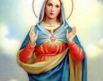 Consecration to Mary A - Holy card - Prayer card -Pack of 25