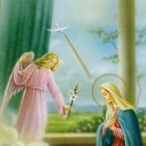 Oracion al Santo Angel San Gabriel A - Holy card - Prayer card -Pack of 25