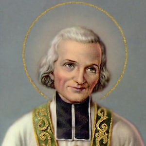 St. John Mary Vianney A - Holy card - Prayer card -Pack of 25