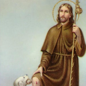 Gebed tot St. Rocco A - Heilige kaart - Gebedskaart - pak van 25