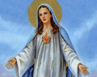 Consecration to the Immaculate Heart of Mary A - Holy card - Prayer card -Pack of 25