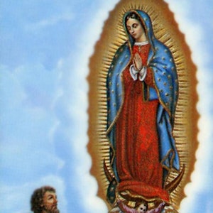 Oracion a La Virgen Santisima de Guadalupe A - Holy card - Prayer card -Pack of 25