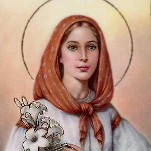 Prayer in honor of St. Dymphna A - Holy card - Prayer card -Pack of 25