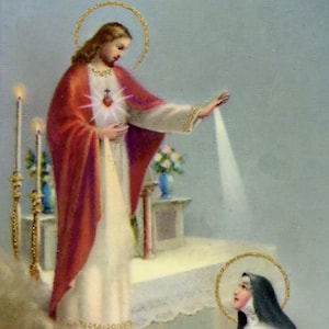 St. Margaret Mary Alacoque A - Heilige Karte - Gebetskarte - 25er Pack