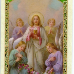 OFRENDA DE LA MAÑANA - Estampa sagrada - Estampa de oración - Paquete de 25