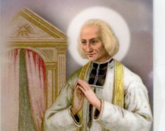 ST. JOHN VIANNEY - Holy card - Prayer card -Pack of 25