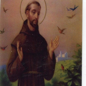San Francesco d'Assisi - Preghiera del mattino - Immagine sacra reliquia - Beato da Papa Francesco