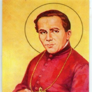 ST. JOHN NEUMANN - Relic Heilige Karte - Gesegnet von Papst Franziskus