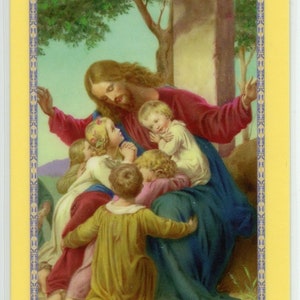 Bendice a este pequeño niño, Señor - Tarjeta sagrada - Tarjeta de oración - Paquete de 25