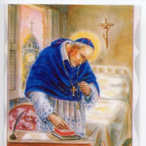 ST. ALPHONSUS - Relikt Heilige Karte - Gesegnet von Papst Franziskus