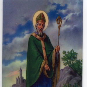ST. PATRICK (BORSTPLAAT) - Heilige kaart - Gebedskaart - Pak van 25