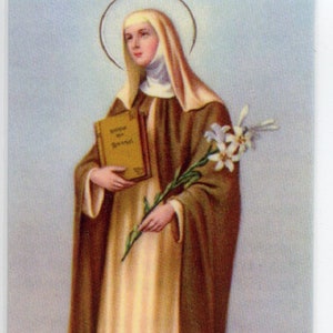 Santa Caterina da Siena 2 - Immagine sacra - Immagine di preghiera - Confezione da 25