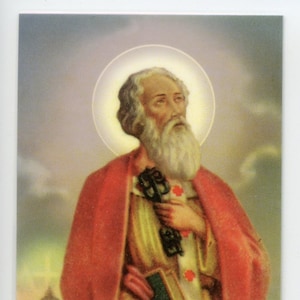 ST. PETER - Relikt Heilige Karte - Gesegnet von Papst Franziskus
