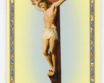 Prayer Before a Crucifix 2- Holy card - Prayer card -Pack of 25