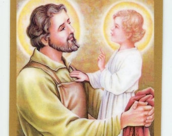 Prayer to St. Joseph the Father U - Holy card - Prayer card -Pack of 25