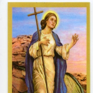 Prière à sainte Marthe pour les cuisiniers et les serveurs U - Carte sainte - Carte de prière - Paquet de 25