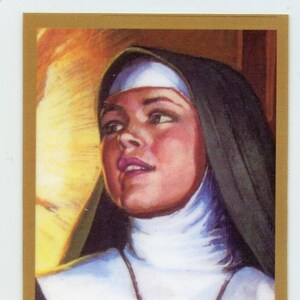 Preghiera a Santa Geltrude (2) U - Immagine sacra - Immagine di preghiera - Confezione da 25