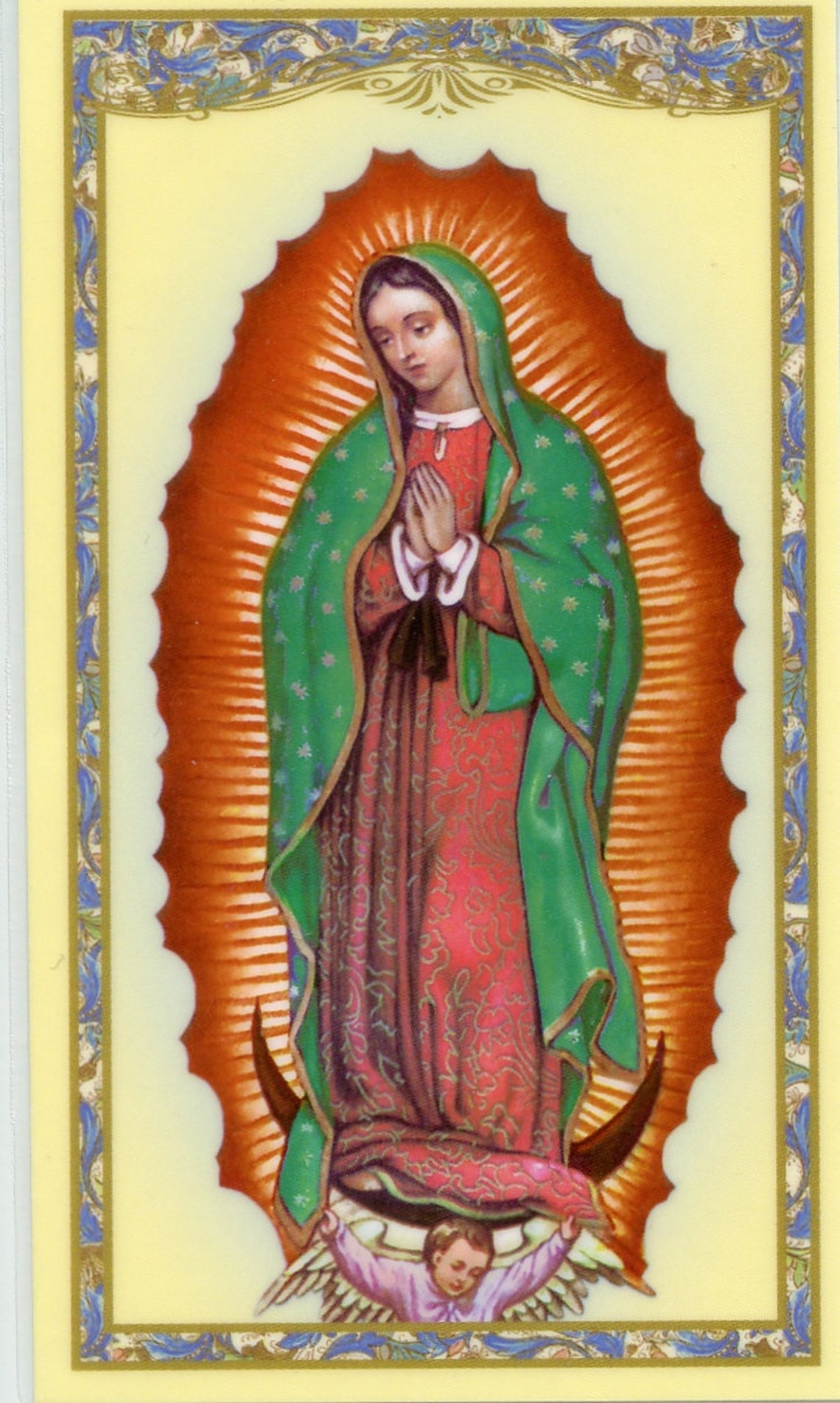 Our Lady of Guadalupe prayer for the Helpless Unborn Holy Etsy